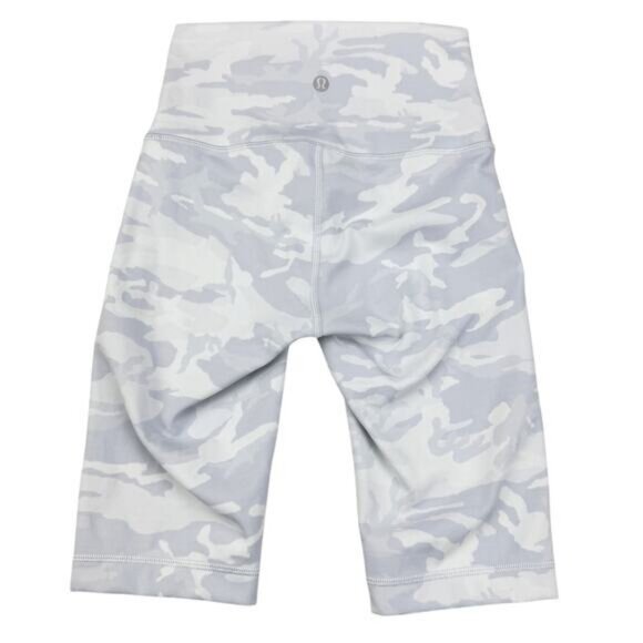Lululemon Wunder Under High Rise Short 10" Incognito Camo Jacquard Alpine White - Picture 7 of 8